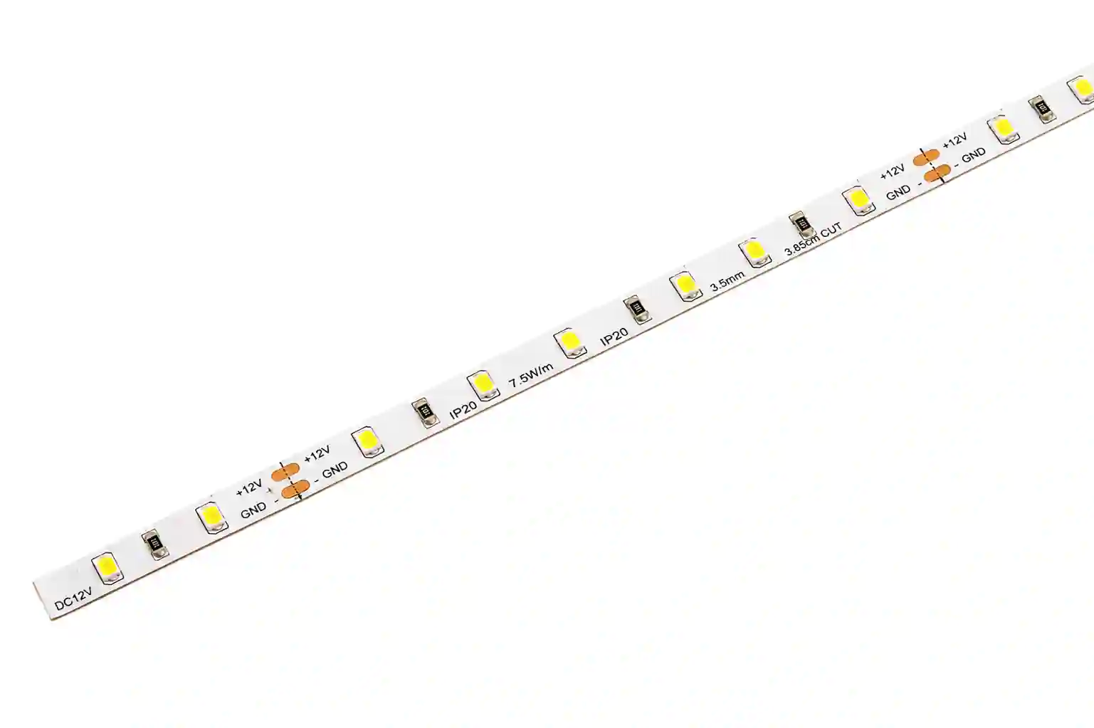 Ultraúzký LED pásek 12V 7,5W/m IP20 denní bílá 4000K